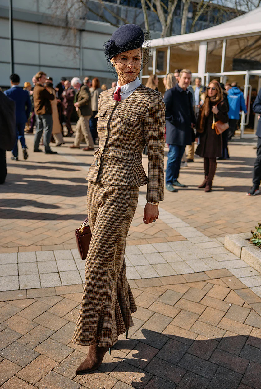 Tailored Peplum Maxi Skirt (Abbot Check Tweed) | Holland Cooper