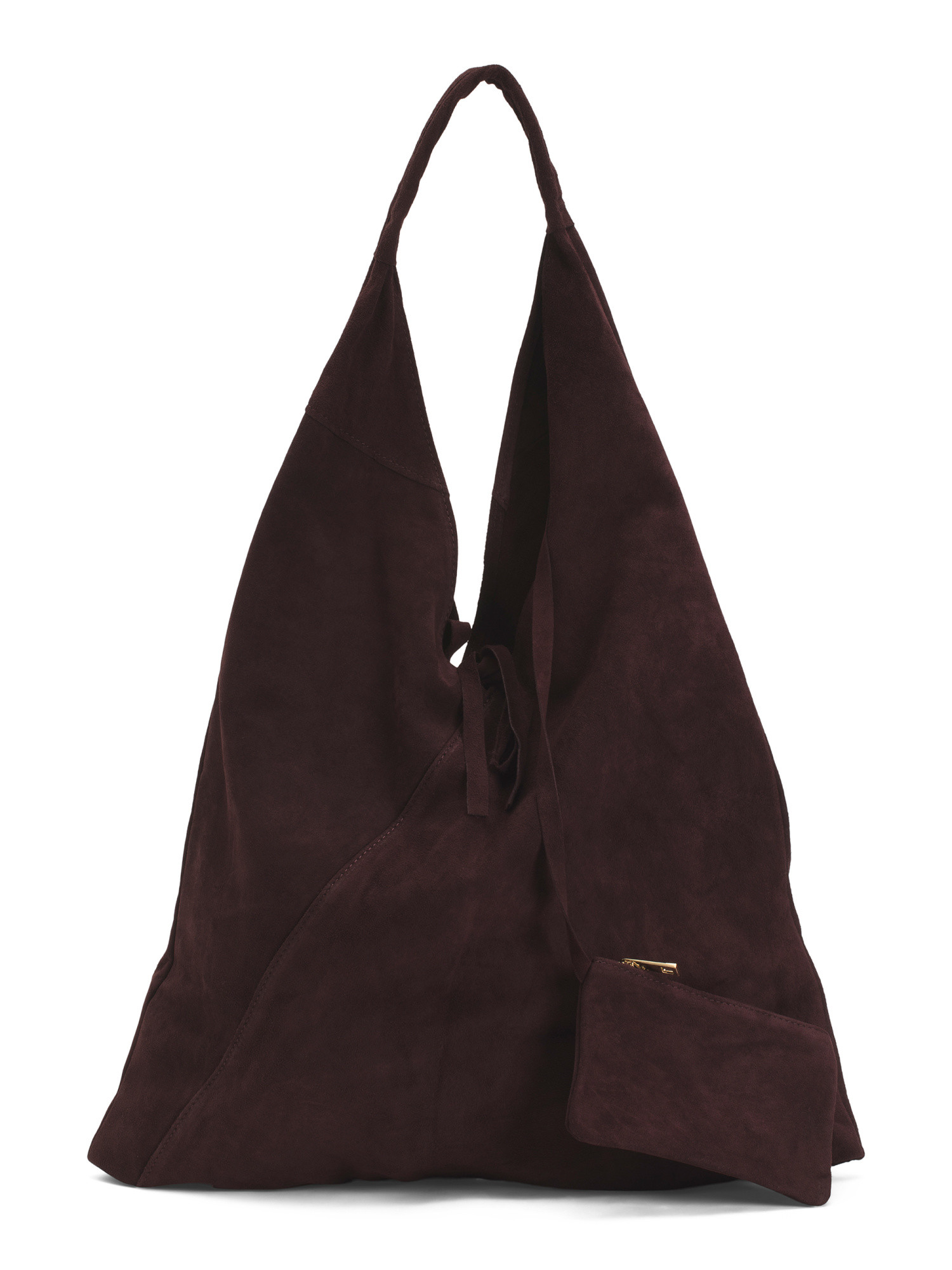 Made In Italy Suede Hobo With Pouch | TJ Maxx