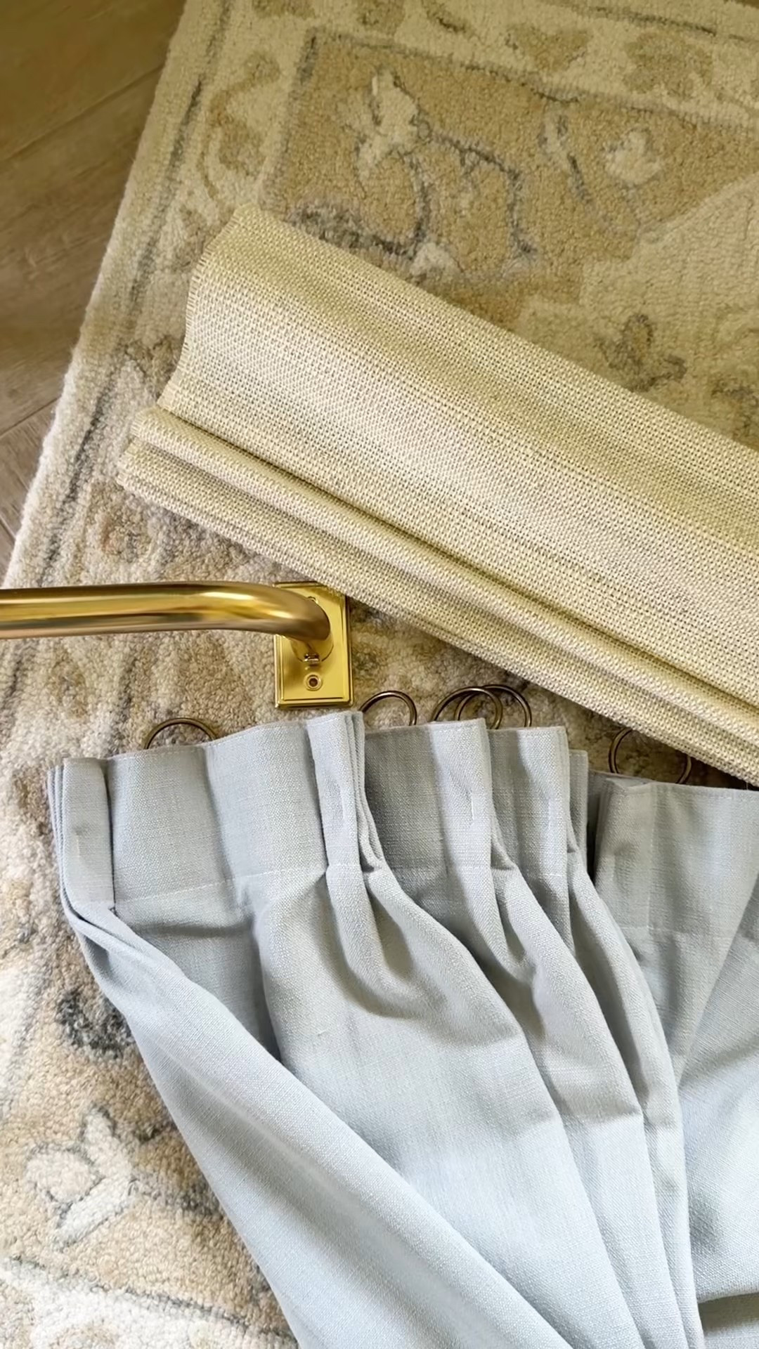 I was so impressed with the quality of this brass curtain rod from Walmart that we used in our primary bathroom.

I love the French return style that allows the curtains to go fully to the wall to help block light, perfect for bedrooms with blackout panels. And the finish is truly the goldilocks of brass. Not too yellow, not too dark. It looks high end and feels sturdy without the designer price tag.

A simple swap that instantly elevates the space.

#curtainrods #walmartfinds #designerlookforless #budgetfriendlyhome

#LTKHome