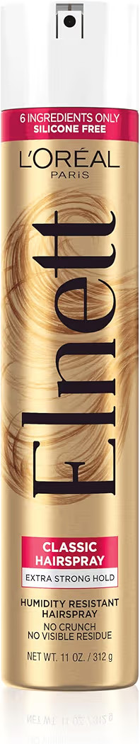 L'Oreal Paris Elnett Satin Extra Strong Hold Color Treated Classic Hairspray, 11 oz | Amazon (US)