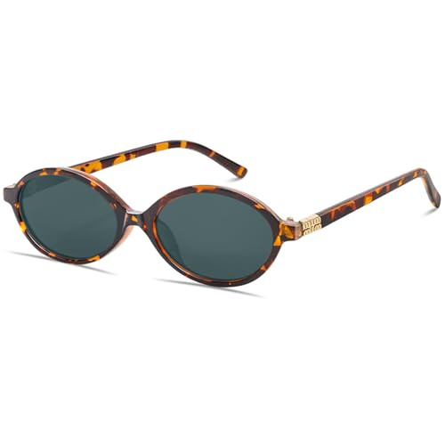 BOTEN Retro Oval Sunglasses for Women Men Small 90s Sun Glasses Trendy Round Shades Cute Designer Sunnies | Amazon (US)