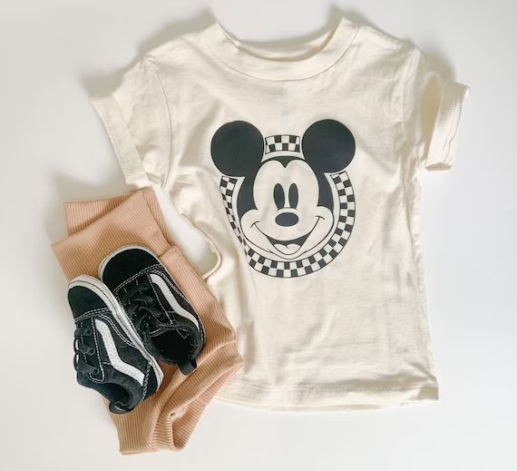 Checkered Mouse Kids Graphic T Shirt  Unisex Infant/toddler - Etsy | Etsy (US)