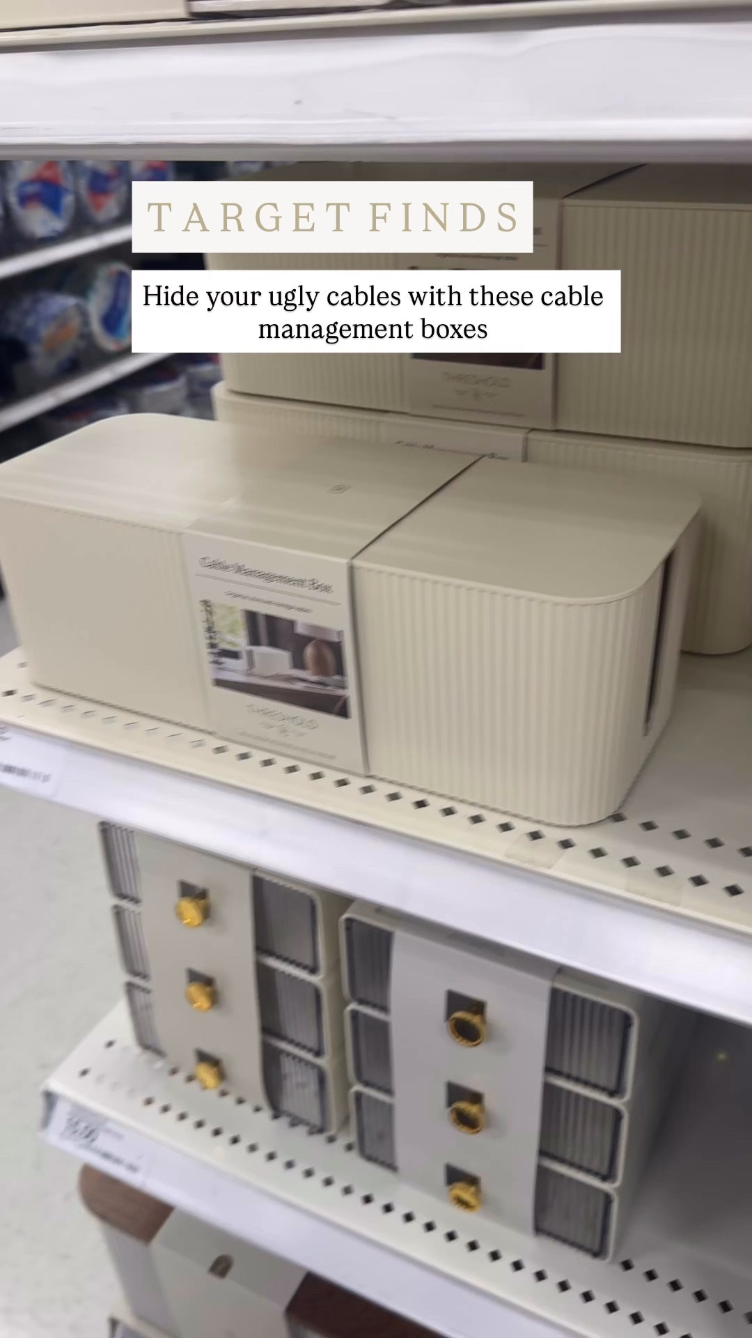 A best seller in February this is one of my favorite target finds  hide all this ugly cables and chargers in this sheet ripped cable management box. 

#HomeOffice #TargetFINDS #TargetStyle #TargetHome ￼￼

#LTKHome #LTKmomlife