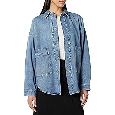 The Drop Women's Pilar Long Denim Shirt Jacket | Amazon (US)