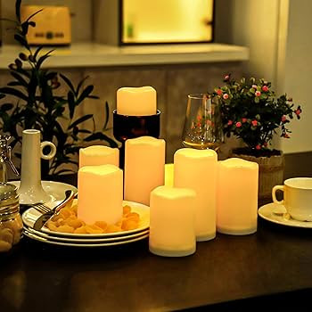 Aignis Flameless LED Candles with 6-Key Remote & Timer, Outdoor Indoor Waterproof Battery Operate... | Amazon (US)