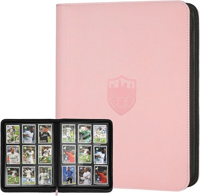 Trading Card Binder 9 Pocket, GERMUN PU Cover Card Binder for 360 Cards, Premium Trading Card Hol... | Amazon (US)