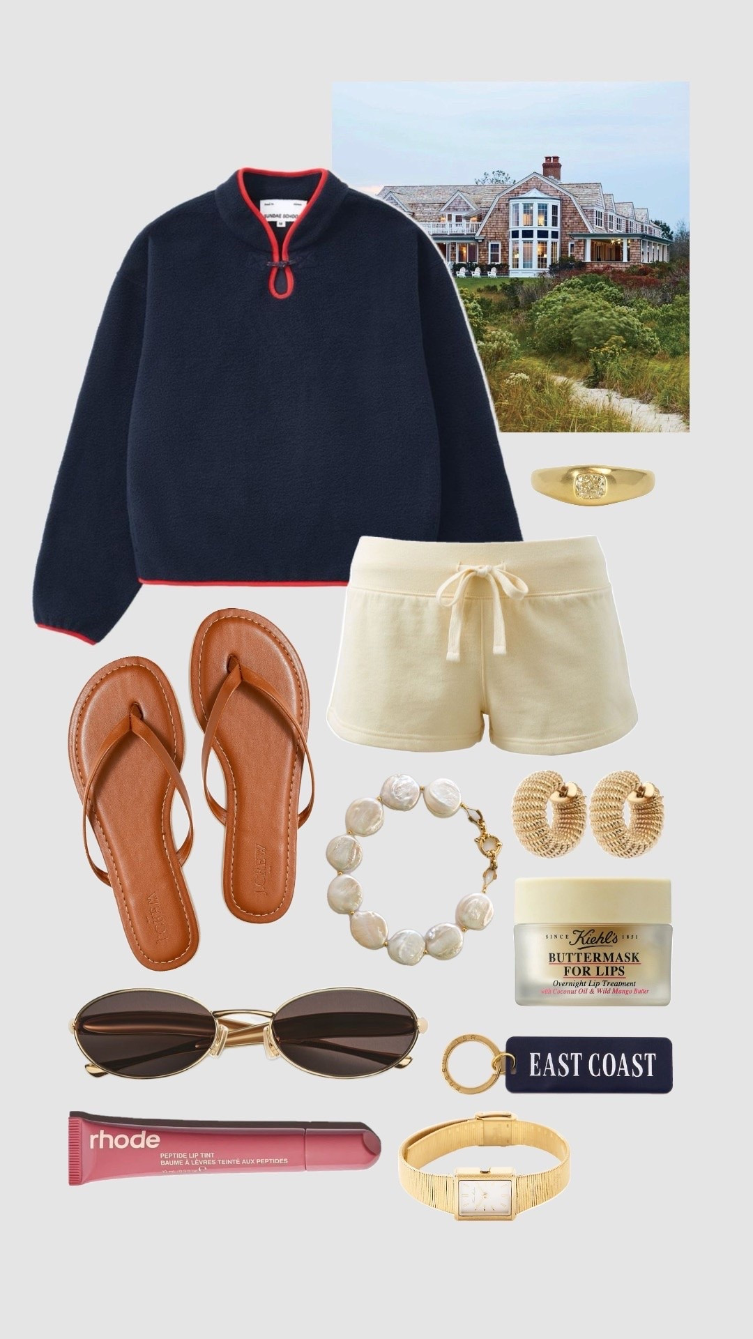 Earrings: Bloomingdale’s - Roberto Coin 18k yellow gold chic and shine hoop earrings |
Bracelet: Roolee - Coin pearl bracelet |
Ring: Found similar to Marisa Mason - Helen large vintage diamond ring |