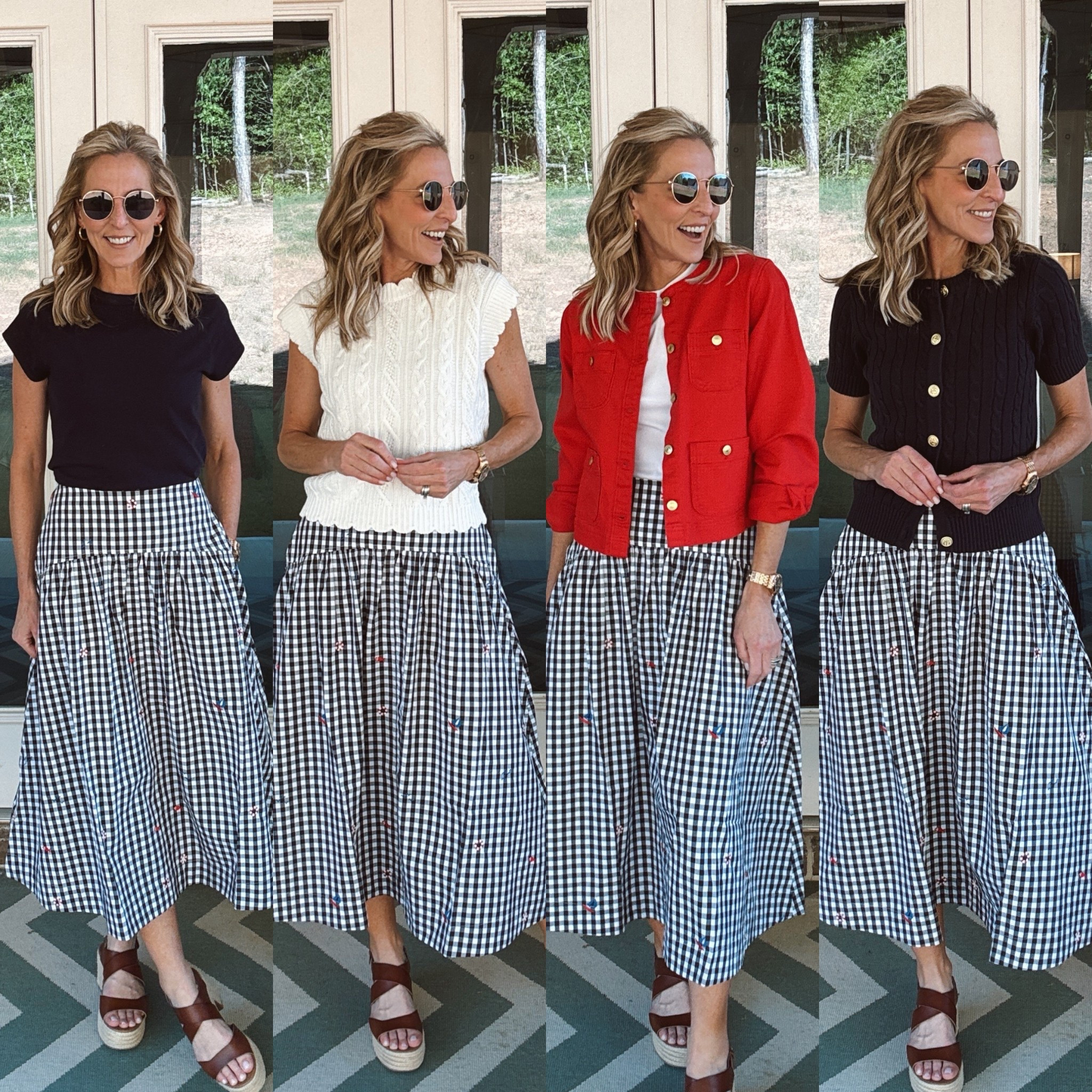 Walmart new arrival and already a favorite. This under $30 skirt styled five different ways… and every top is under $30 too. The styling possibilities are endless — grab it before it sells out. Comment WALMART and I’ll send links.

Walmart fashion, Walmart, spring style, Walmart, new arrivals, spring, new arrivals, spring styles, spring skirt, Mother’s Day, multiple styles, affordable fashion  
