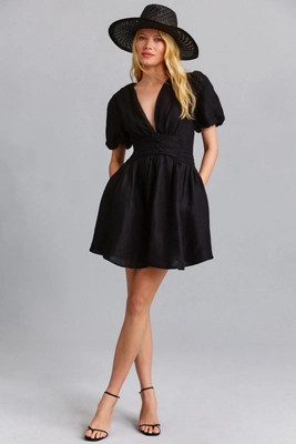 The Katerina Button-Front Mini Dress | Anthropologie (US)