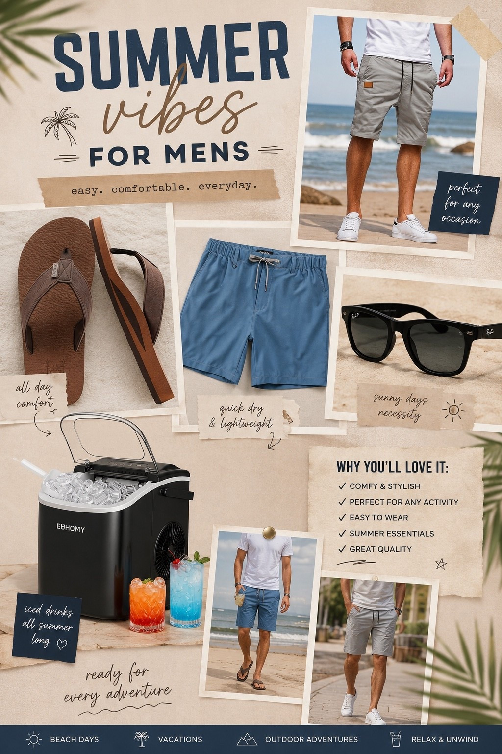 AD🤍summer vibes for him ☀️🌊

easy outfits, comfy sandals, cool essentials + everyday pieces that just work all summer long 🤍

from beach days to casual weekends… these are the kind of finds he’ll keep wearing on repeat ✨

linked in my LTK + Amazon storefront

#MensSummerStyle #SummerVibes #MensFashion #AmazonMensFashion #BeachStyleMen #MensEssentials #SummerOutfits #AmazonFinds #Menswear #VacationStyle #CasualMensStyle #MensLifestyle #SummerFavorites #EverydayStyle #MensSummerFashion #AmazonDeals #LifestyleCreator #BeachVibes #MensCasualStyle #FoundItOnAmazon

#LTKgrwm #LTKActive #LTKSaleAlert