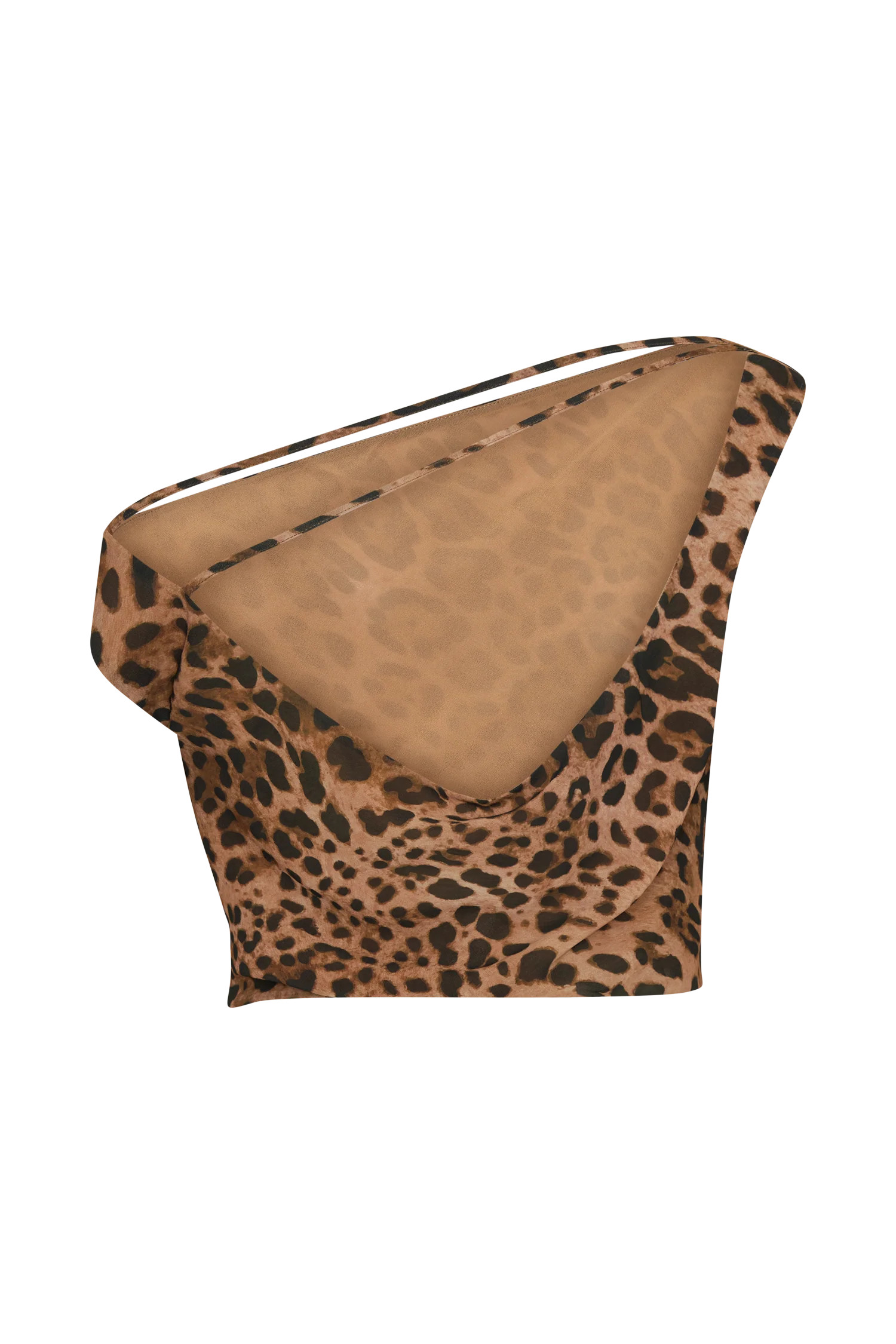 Yvonne Chiffon Off Shoulder Top - Leopard Print | MESHKI US