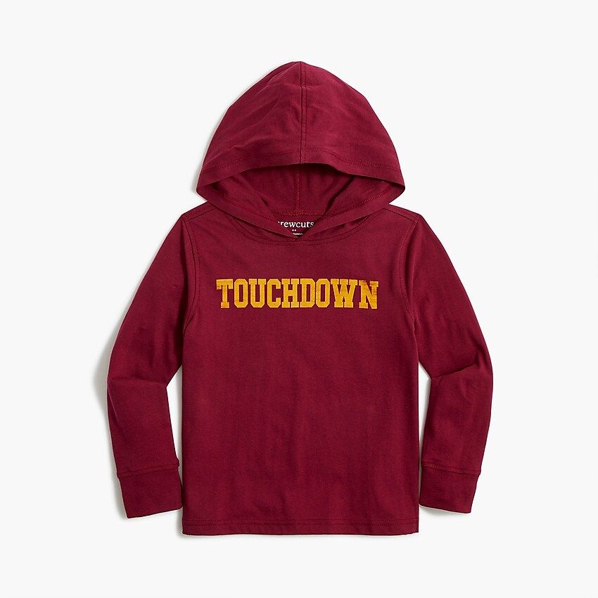 Boys' "Touchdown" hooded jersey tee | J.Crew Factory