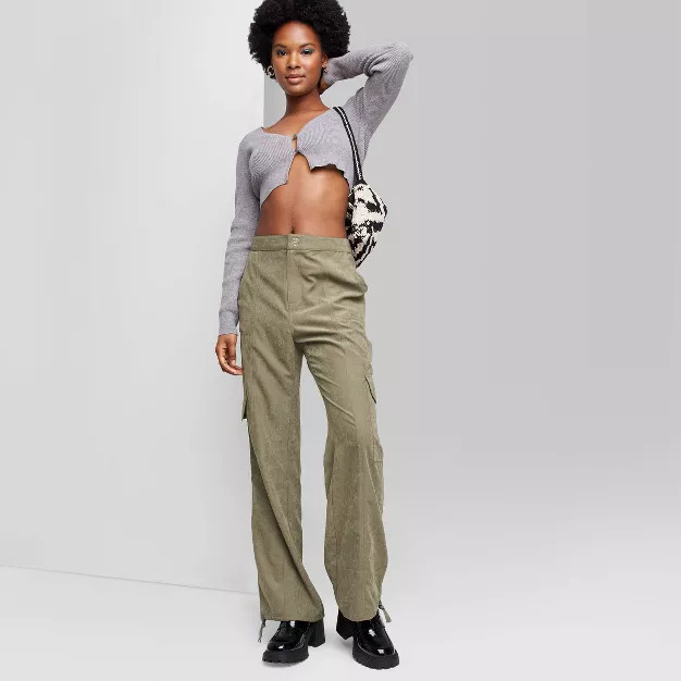 Women's Low-Rise Straight Leg Cargo Pants - Wild Fable™ | Target