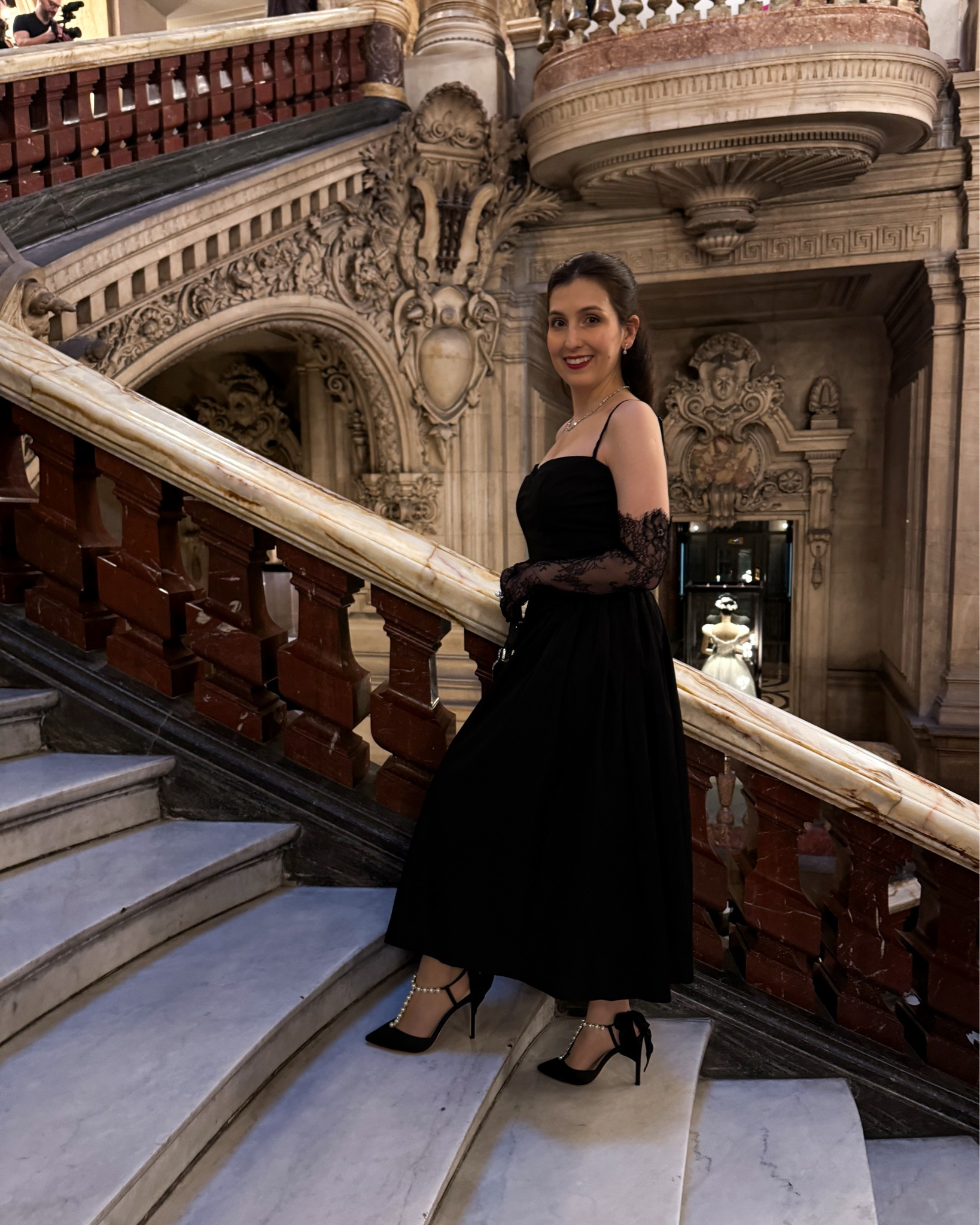 What I wore at Paris Fashion Week outfit no.1!

This look was inspired by the location of the shows, the Opéra Garnier! It was based on the most iconic accessory you would wear when attending the opera, the gloves! I was also the first thing I bought and what started the whole idea of having different themes.

I knew I wanted long gloves but I didn’t want the classic satin ones so I was super happy when I found these long lace ones from Intimissimi 😍

What stole the show though is I think the Bella Belle shoes! They matched so well with the whole look 😍

The dress and ring are from Vinted so I don’t know the brands as they were not listed. I tried to link similar things for you. 
#ltkfashionmonth #parisfashionweek

#LTKpartywear #LTKpetite #LTKshoes