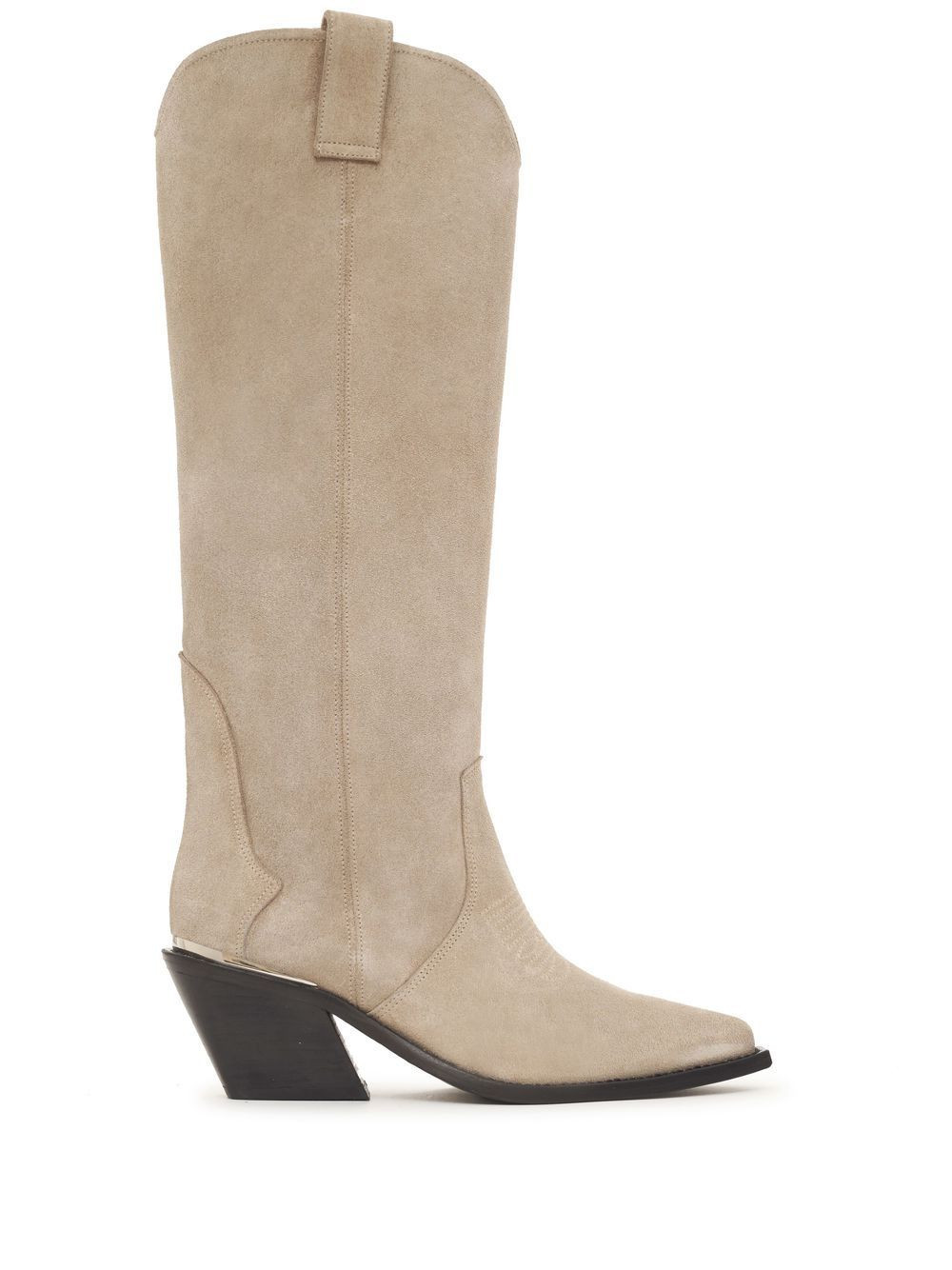 ANINE BING Tania knee-high suede boots - Neutrals | Farfetch Global