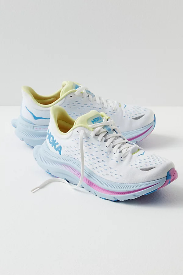 HOKA Kawana Sneakers by HOKA at Free People, White / Ice Water, US 8 | Free People (Global - UK&FR Excluded)