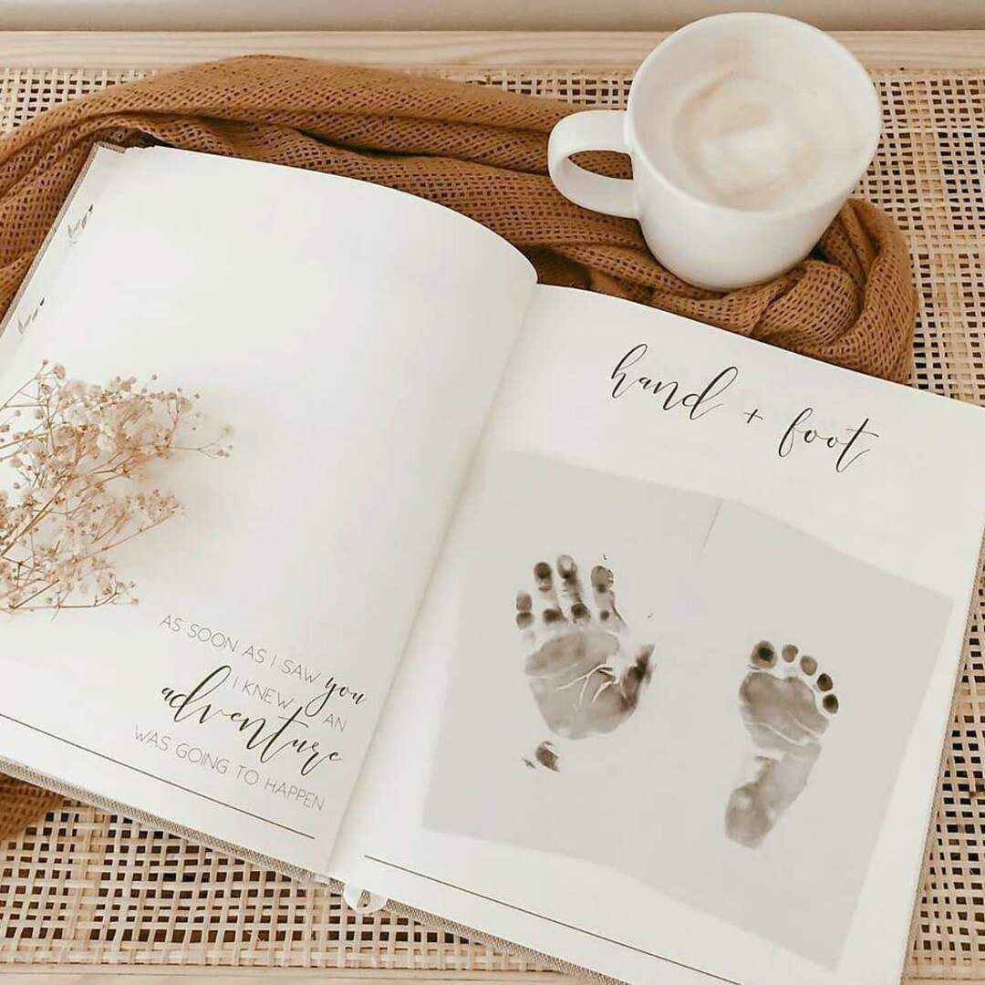 Classic White Baby Book Baby Journal Hello Little Love - Etsy | Etsy (US)