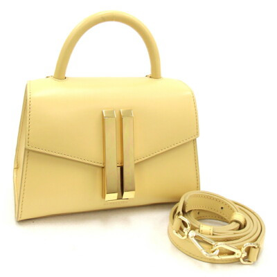 DEMELLIER 2WAY Handbag 994879 Montreal Yellow Leather Used Shoulder Bag | eBay US