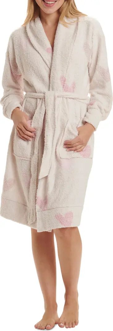 Fuzzy Print Fleece Robe | Nordstrom