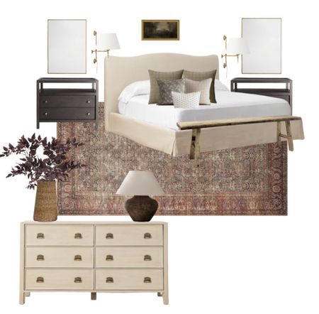 Bedroom refresh, primary bedroom, modern moody transitional organic, McGee and co, pottery barn, Loloi, nighstand, tufted bed frame, Homebyjulianne 

#LTKhome #LTKSeasonal