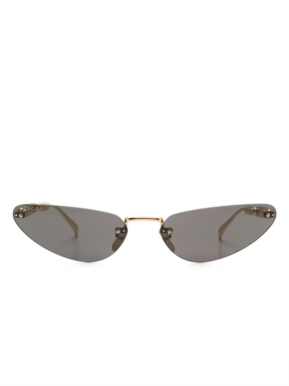 Gucci Eyewear cat-eye Sunglasses | Gold | FARFETCH | Farfetch Global