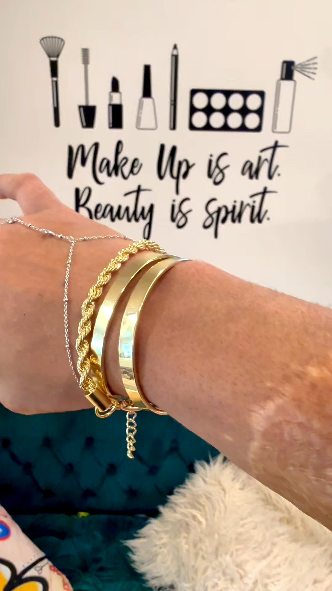 Pretty simple gold bracelet stack from Amazon.✨

#LTKBeauty #LTKOver40