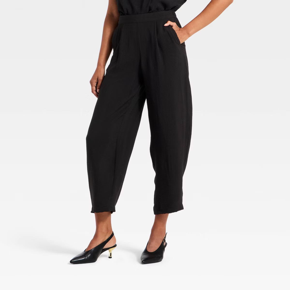 Women's Modern Gauze Barrel Leg Pants - A New Day™ | Target