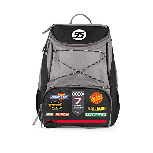 PICNIC TIME Disney Pixar Cars Lightning McQueen PTX Backpack Cooler, Soft Cooler Backpack, Insulated Lunch Bag, (Black with Gray Accents) | Amazon (US)