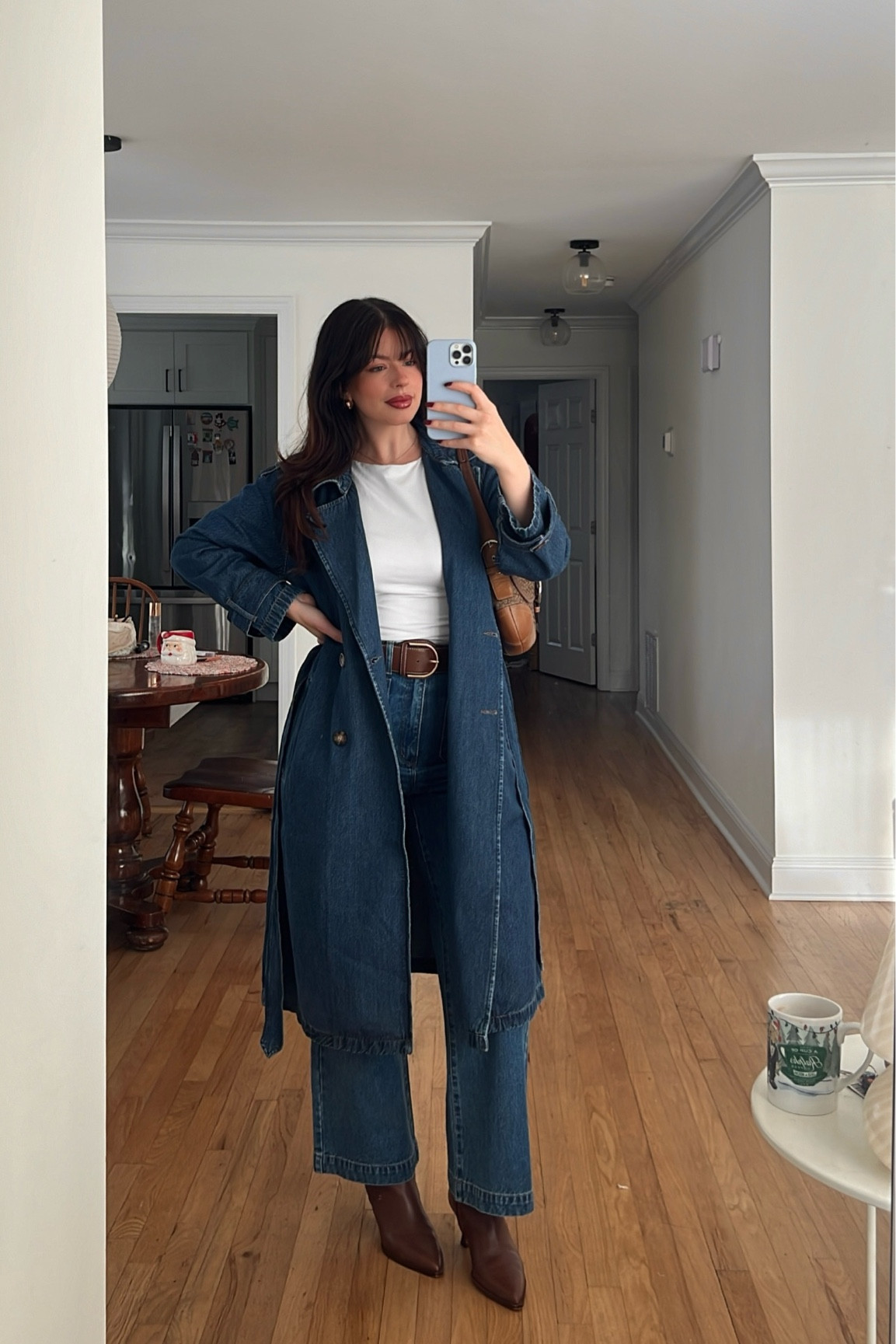 Loving denim on denim 🫶🏻

Jeans: size 32
Denim trench: medium 