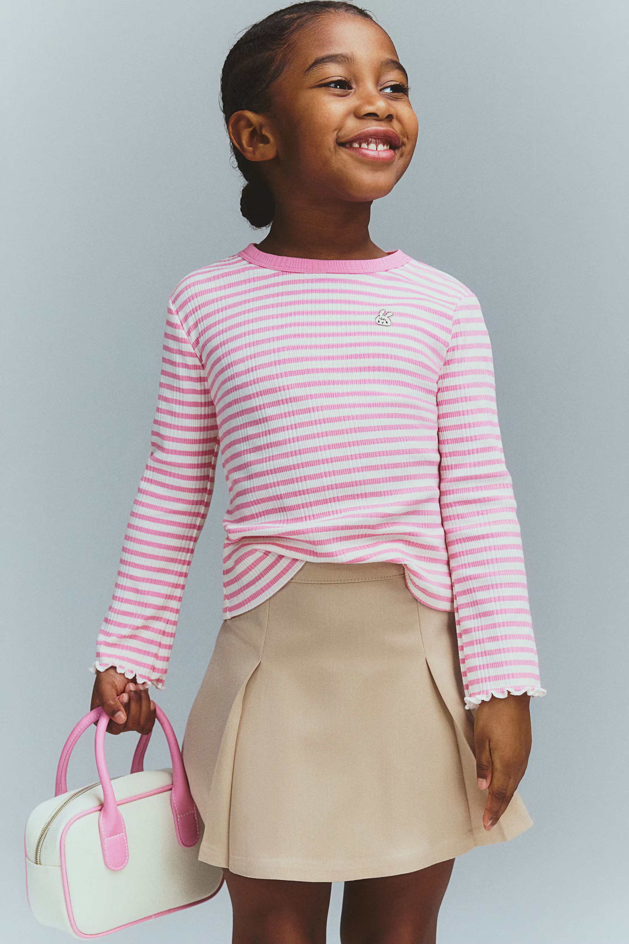 Embroidery-Detail Jersey Top | H&M (US + CA)