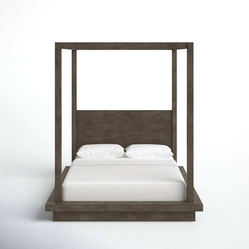 Brooks Solid Wood Low Profile Canopy Bed | Wayfair North America