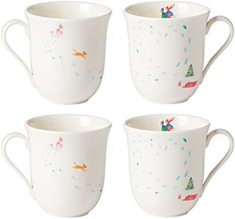Lenox 893601 Profile Snow Day 4-Piece Mug Set | Amazon (US)