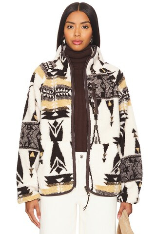THE UPSIDE Totem Harlow Zip Through Jacket in Dunes from Revolve.com | Revolve Clothing (Global)