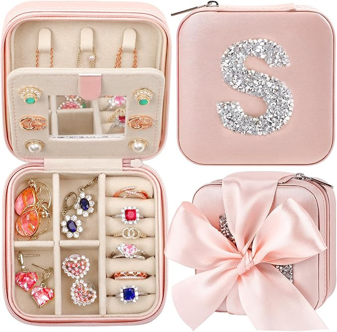 CHMI Travel gifts for women,bridesmaids gifts,small jewelry box,travel jewelry case,travel jewelr... | Amazon (US)