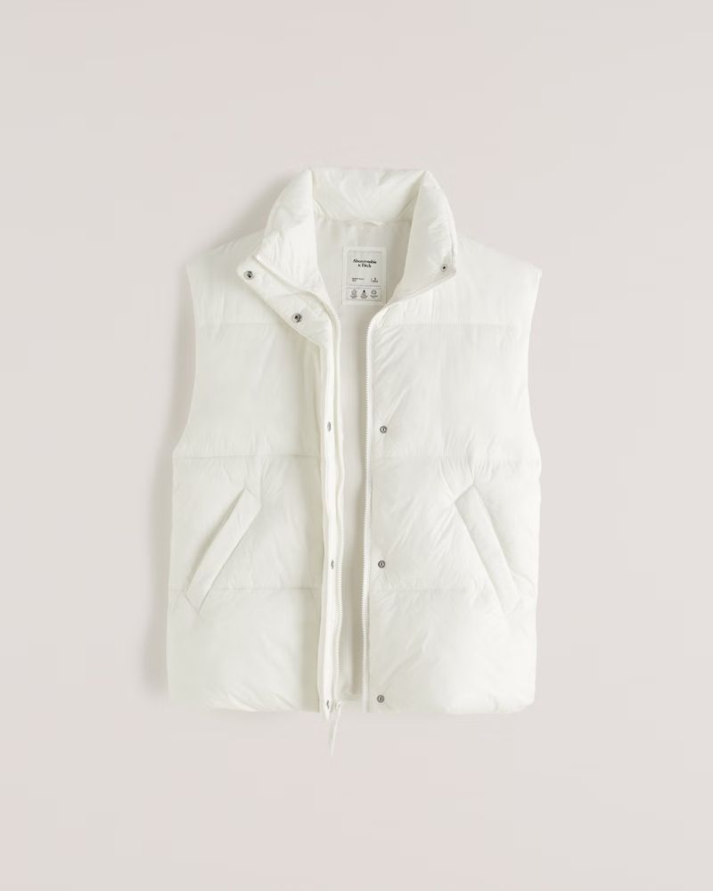 Oversized Quilted Puffer Vest | Abercrombie & Fitch (US)
