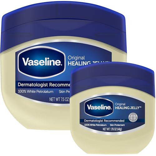 Vaseline Original Petroleum Jelly Variety Pack, 2 Sizes (7.5 Oz & 1.75 Oz) – Hypoallergenic Skin Protectant, Unscented Healing Ointment for Beauty & Personal Care | Amazon (US)