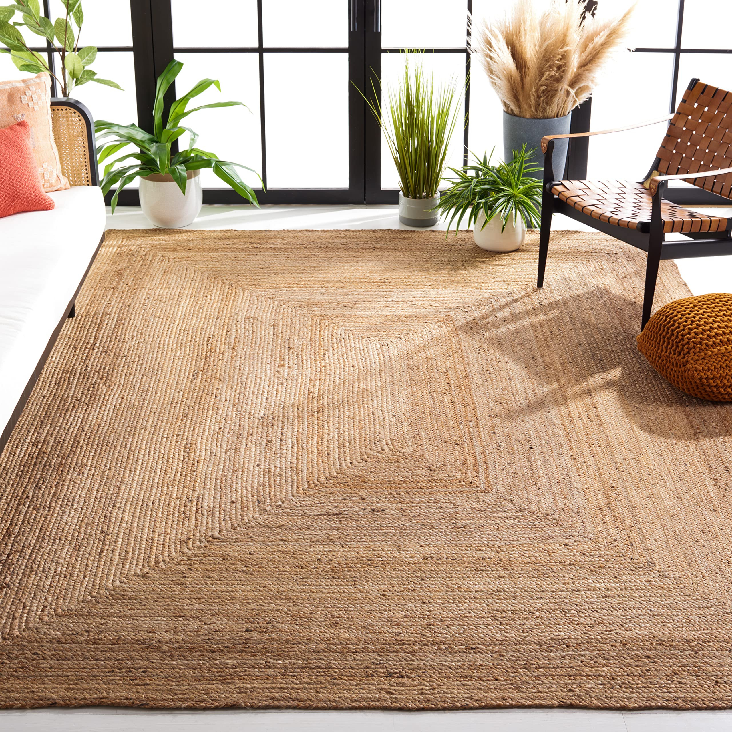 SAFAVIEH Cape Cod Collection Area Rug - 9' x 12', Natural, Handmade Flat Weave Jute, Ideal for Hi... | Amazon (US)