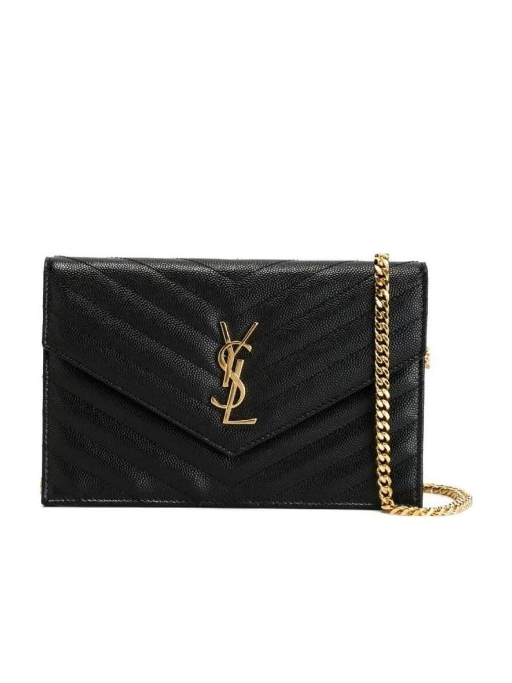 Saint Laurent Cassandre Envelope Chain Wallet | Senser US