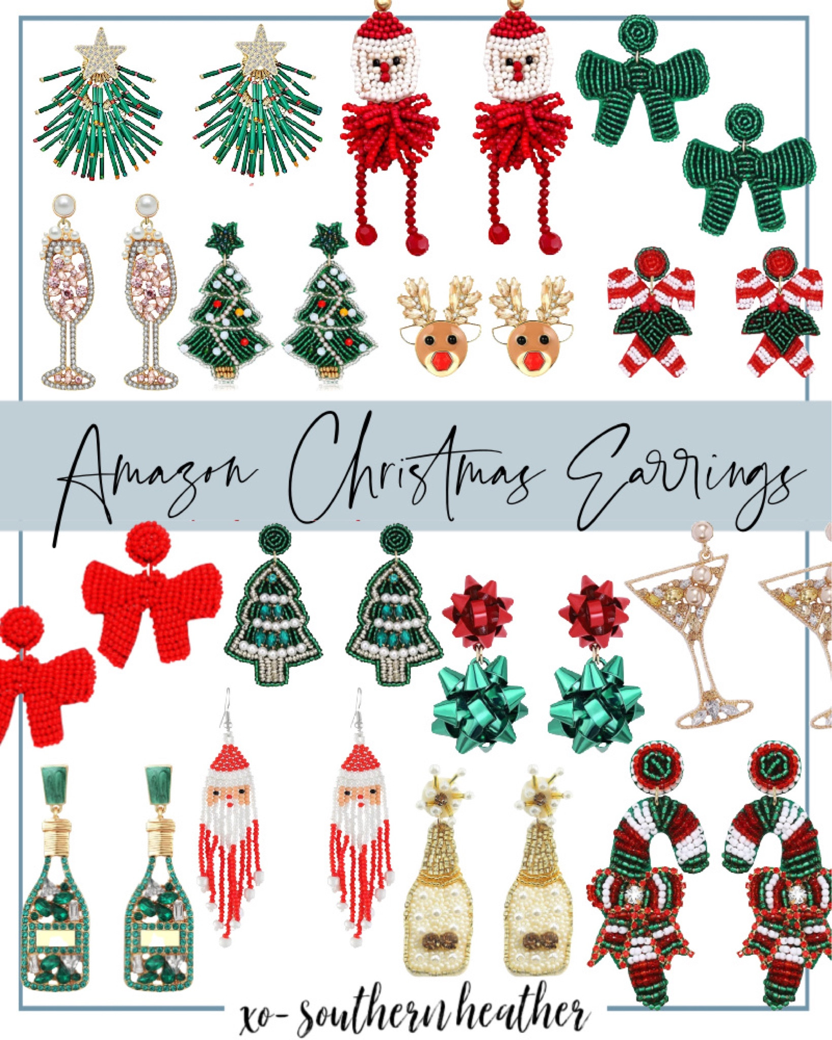 Amazon Christmas Earrings- makes any outfit festive! 

#LTKunder50 #LTKHoliday #LTKstyletip