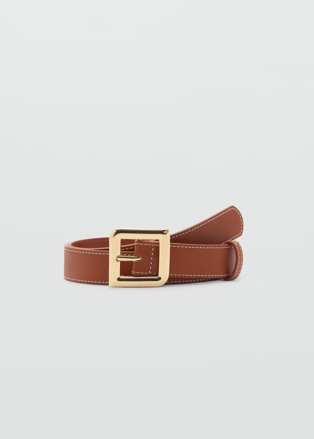 Square buckle belt - Woman | MANGO United Kingdom | MANGO (UK)