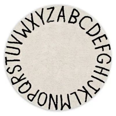 Lorena Canals Vintage ABC 5' Round Washable Area Rug | Bed Bath & Beyond | Bed Bath & Beyond