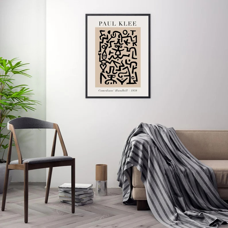 Paul Klee Comedians Handbill, Paul Klee Exhibition Poster, Pul Klee Print, Paul Klee Download, Kl... | Etsy (US)