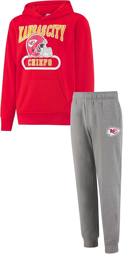 Ultra Game Youth NFL Official Super Soft Hoodie Sweatshirt & Jogger Sweatpants Set | Amazon (US)