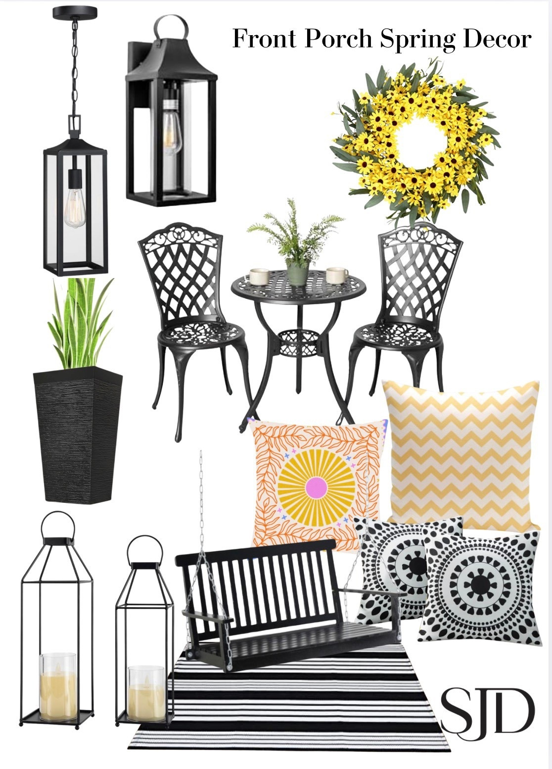 Spring is in the air and on your front porch! Little changes can make a porch feel fresh and new for the season. #frontporch #frontporchdesign #springupdate

#LTKSeasonal #LTKHome