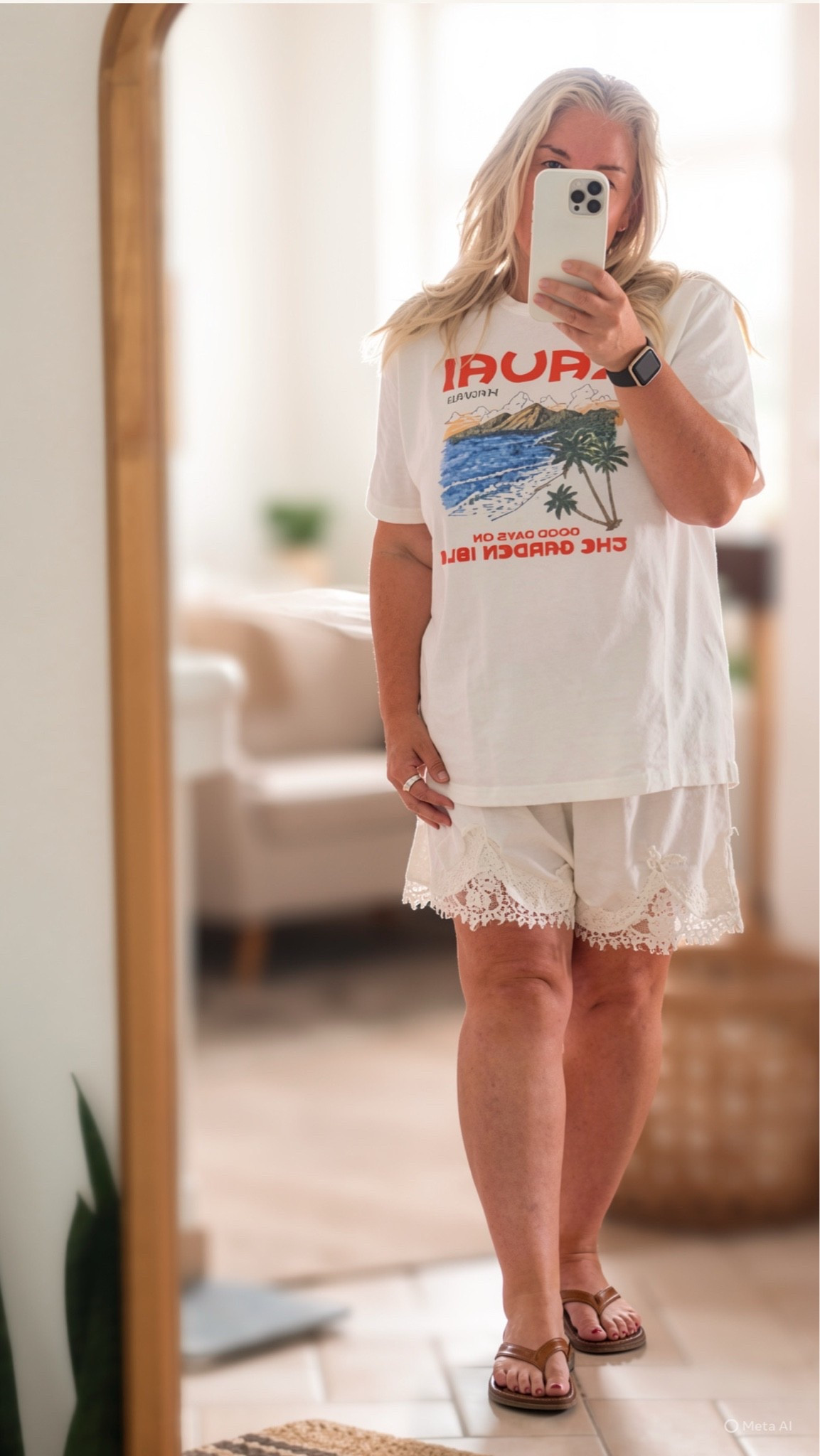 This trend is a fun one and so comfy too! Any graphic tee and Lacey shorts will do!! #summeroutfit #laceshorts #midsizeoutfit

#LTKSeasonal #LTKMidsize #LTKootd