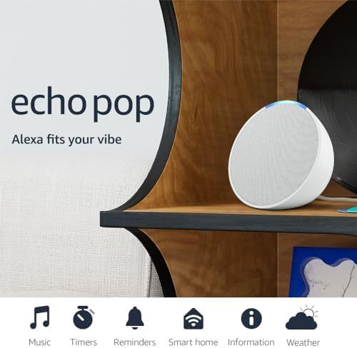 Amazon Echo Pop | Alexa fits in anywhere: bedroom, living room, bathroom, office, and small space... | Amazon (US)