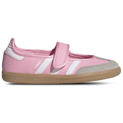 adidas adidas Originals Samba Jane - Girls' Grade School Light Pink/White/Gum Size 04.0 | Kids Foot Locker (US)
