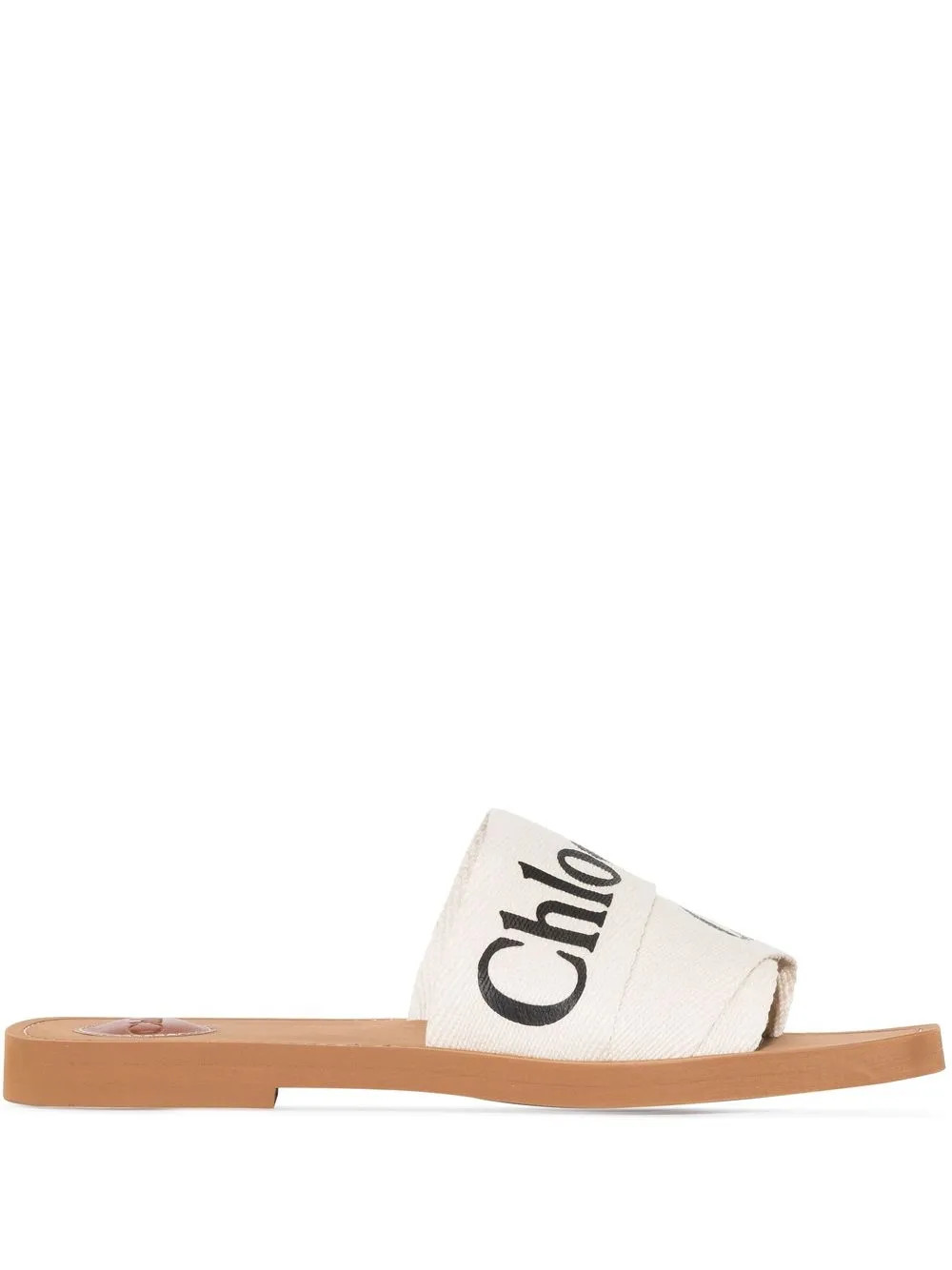 Chloé Woody logo-print Sandals - Farfetch | Farfetch Global