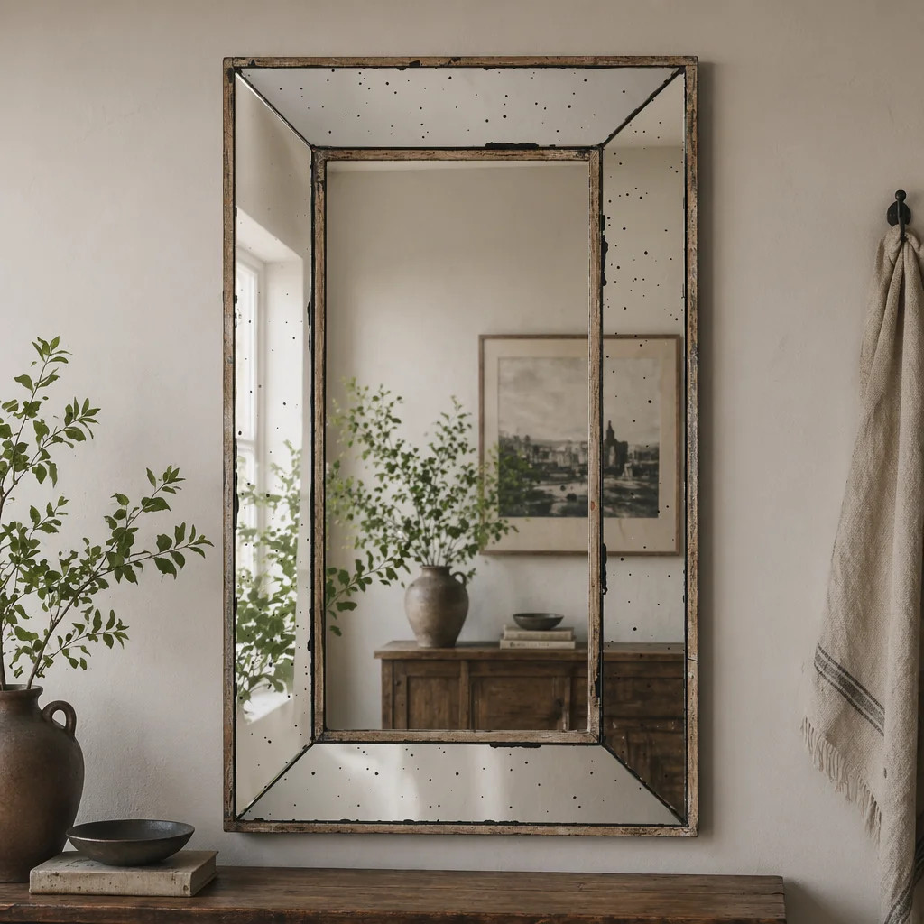 Distressed Silver Accent Mirror,Wall Mirror | Wayfair North America