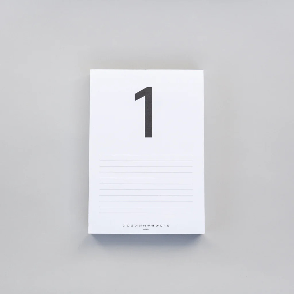 Daily Calendar Pad, Gold | Bloomist